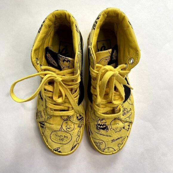 Vans x Peanuts Sk8-Hi Charlie Brown Maize 4 - Picture 3 of 11